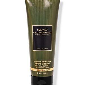 Bath & Body Works MENS smoked old fashioned body cream full size